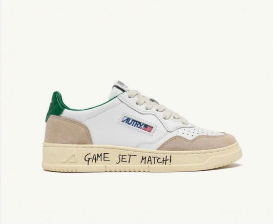 Autry White Gray Green “GAME SET MATCH”