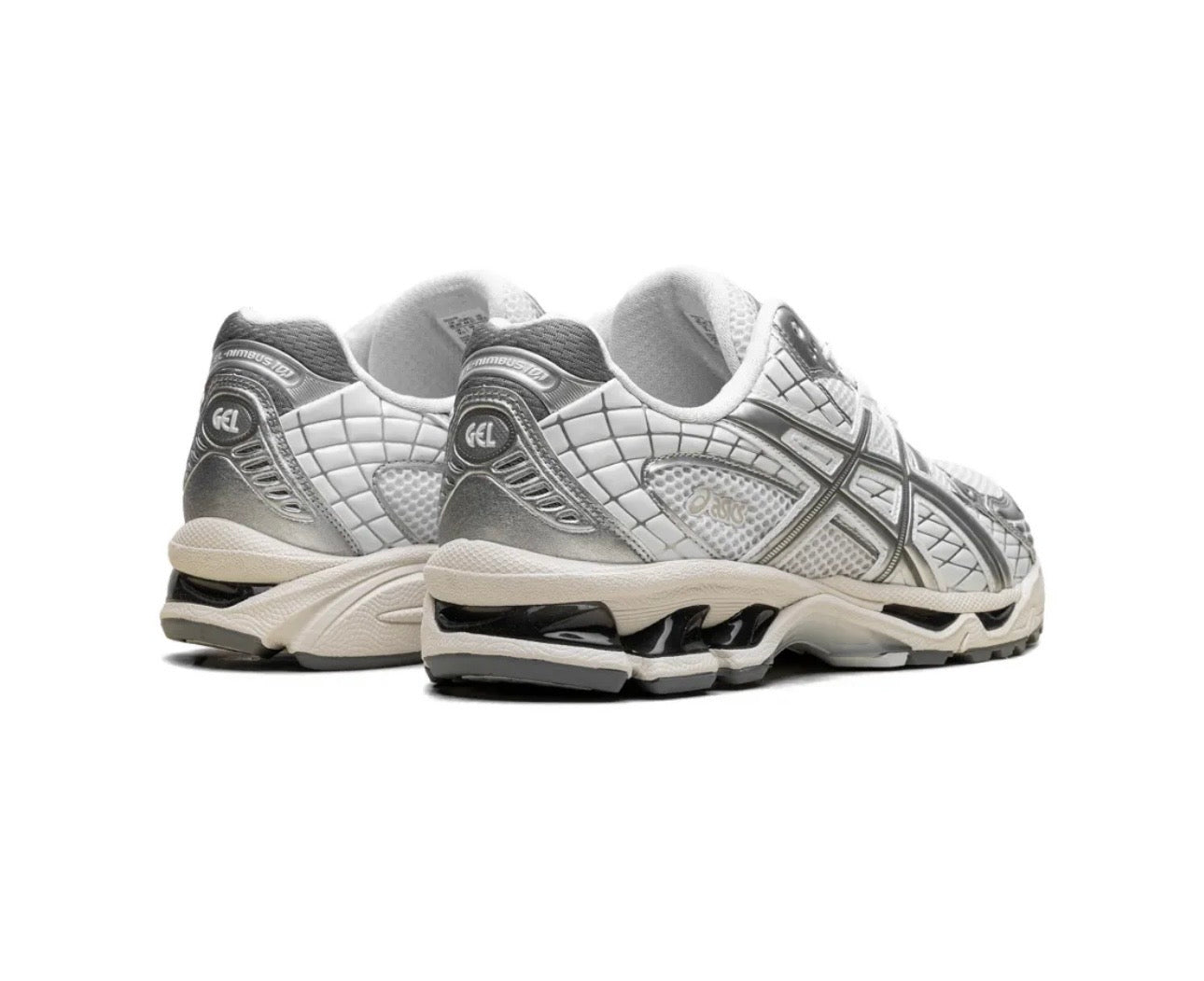Asics Gel Nimbus White Silver