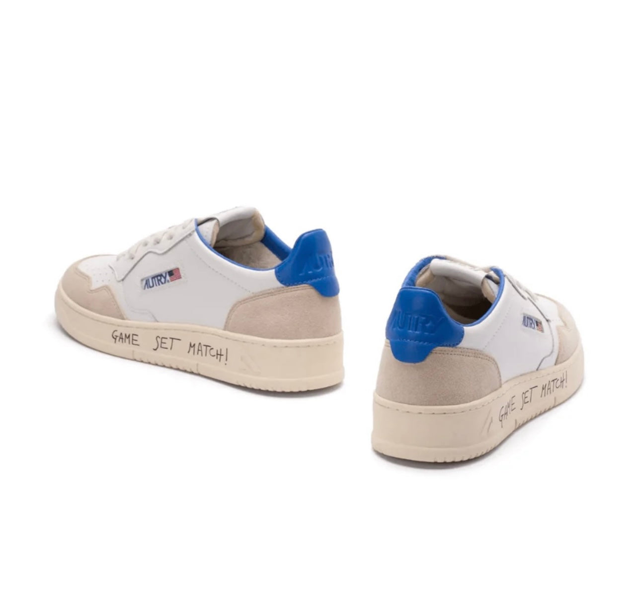 Autry White Gray Blue “GAME SET MATCH”