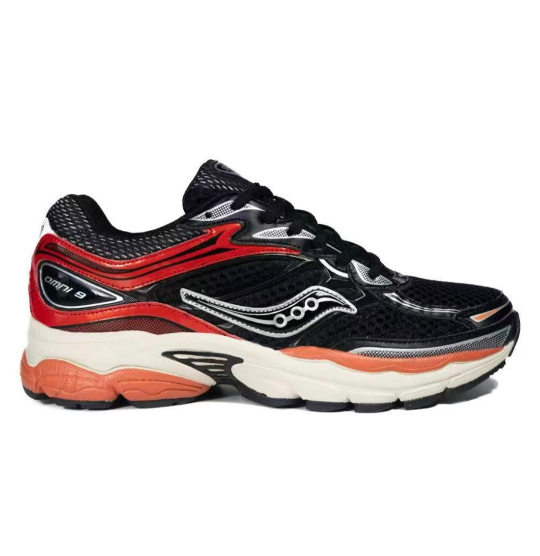 Saucony Omni 9 Red Black Orange