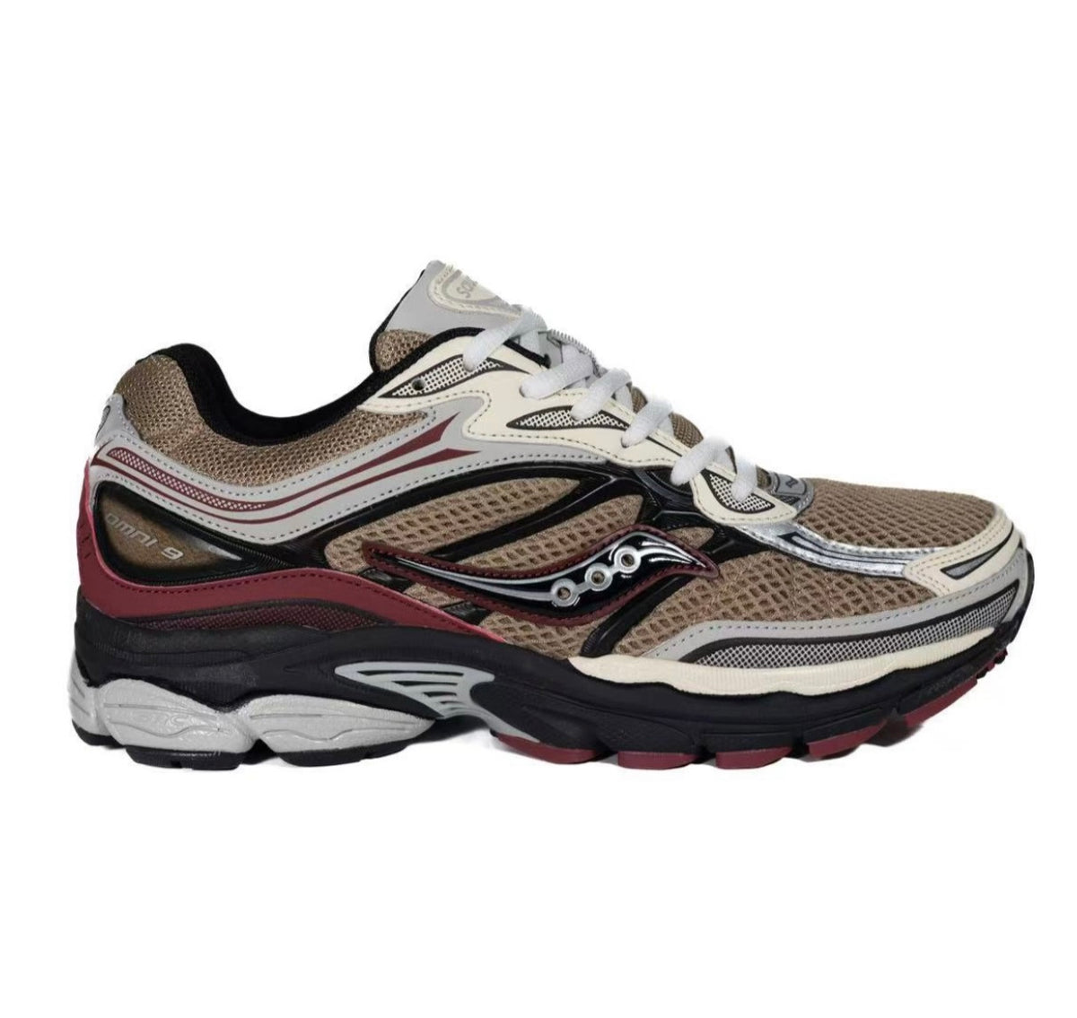 Saucony Omni Brown Grey Red