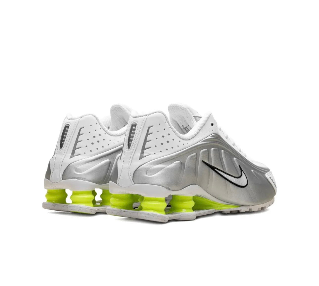 Nike Shox R4 Silver White Yellow
