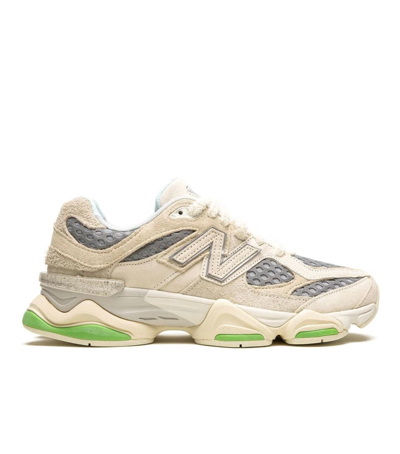 New Balance 9060 לבנים ועץ
