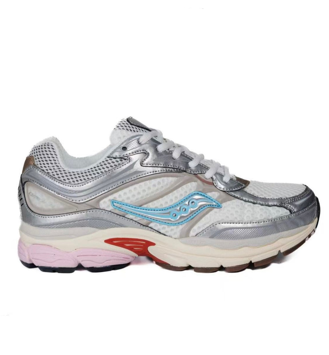 Saucony Omni 9 White Silver Blue