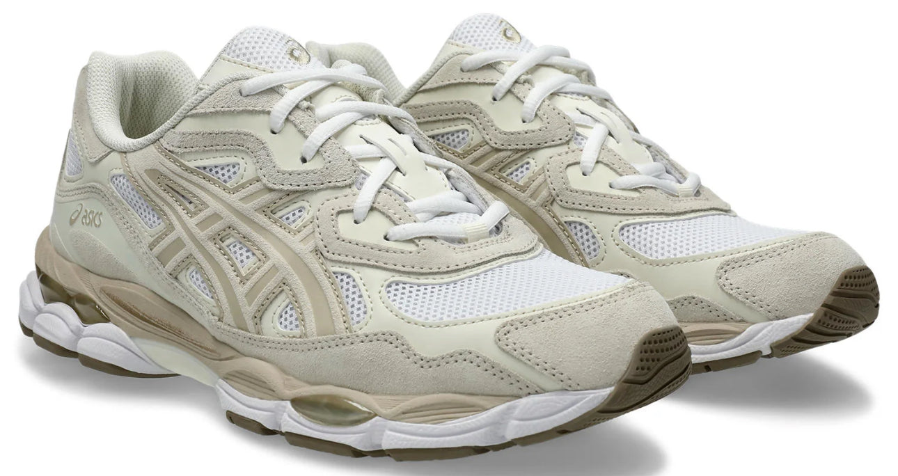 ASICS GEL NYC white feather green grey