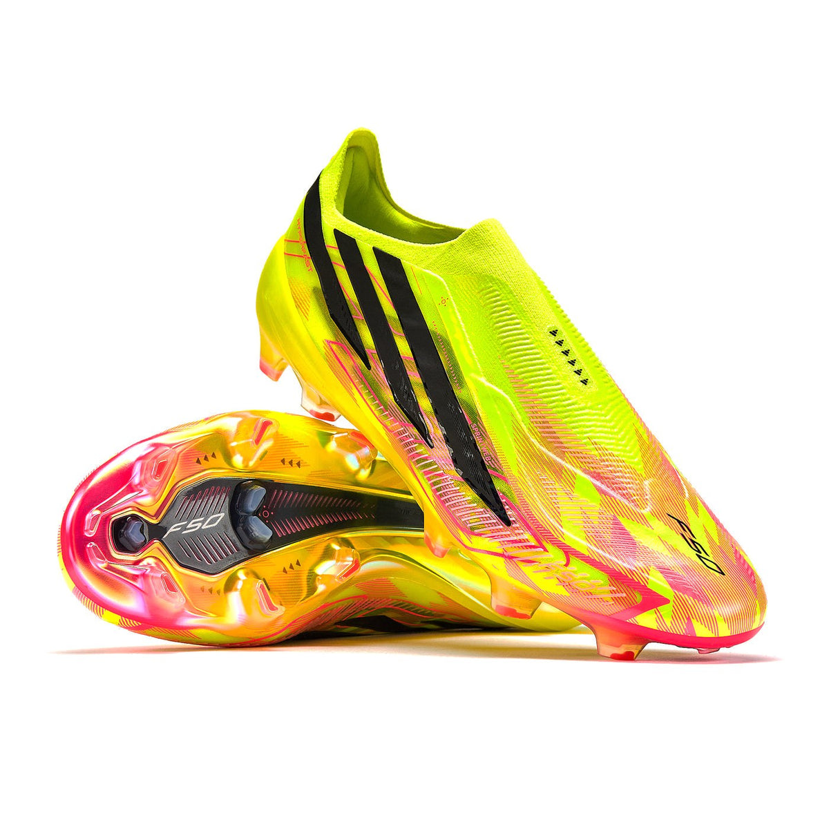 adidas F50 HyperFast LaceLess Elite FG Solar Yellow