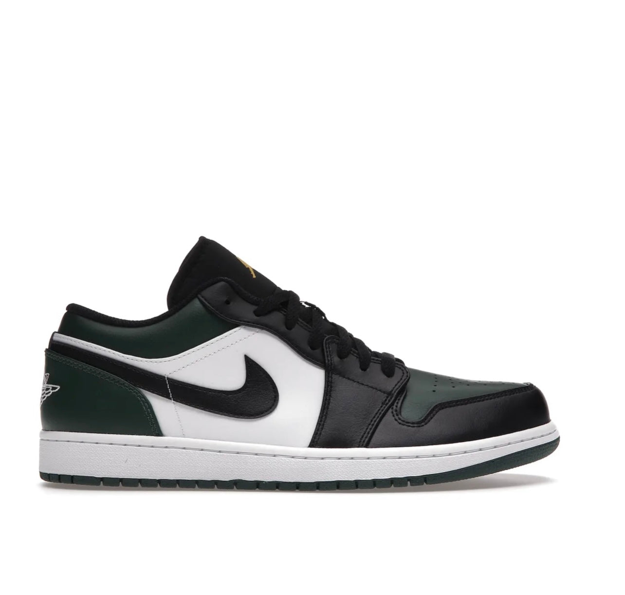 Dark green shop and black jordans