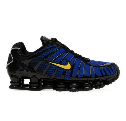 נעלי Nike Shox Black Blue Yellow מקוריות בעיצוב אופנתי עכשווי לקידום אתר
