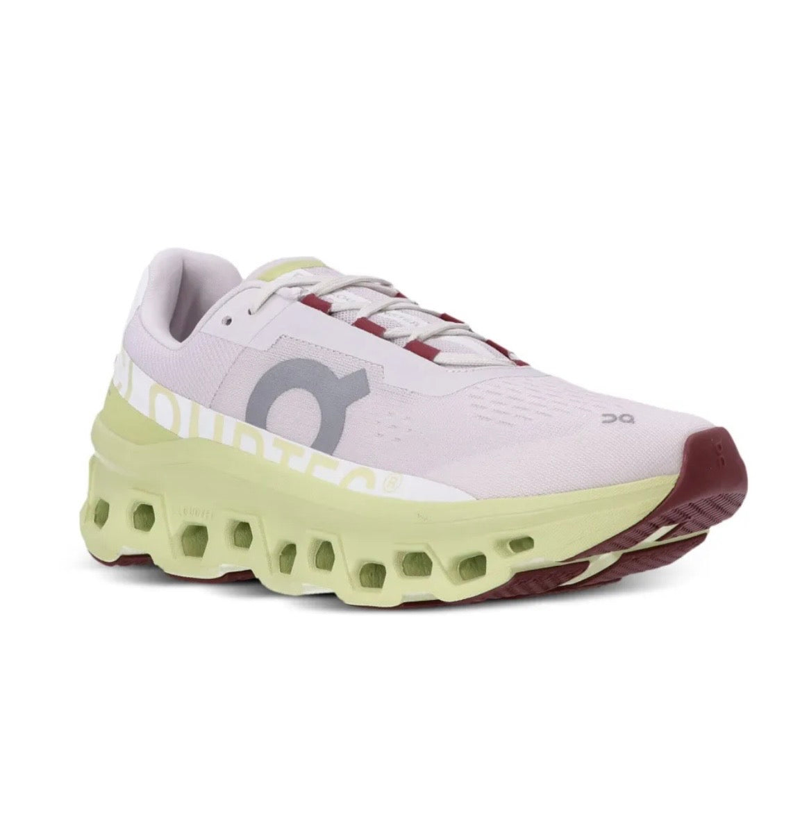 On Cloudmonster pink yellow