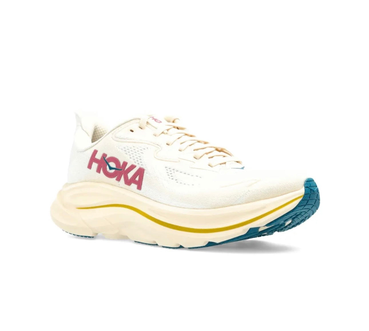 Hoka Clifton 10 White Pink Blue