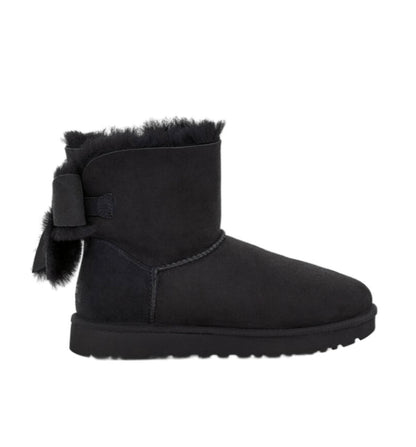 נעלי Ugg mini Bailey bow II boots black מקוריות בעיצוב אופנתי עכשווי לקידום אתר