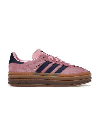 נעלי Adidas gazelle navy blue  pink platform מקוריות בעיצוב אופנתי עכשווי לקידום אתר