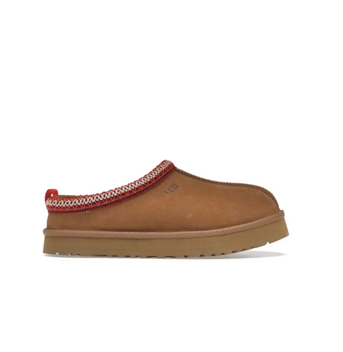 Ugg Tasman suede slippers brown red