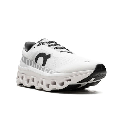 On Cloudmonster white grey