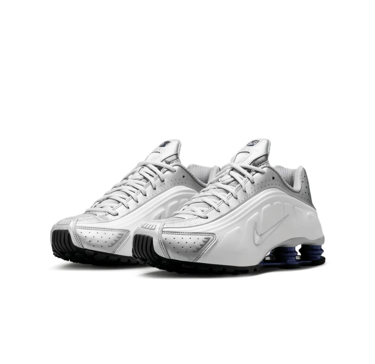 Nike Shox R4 White Silver