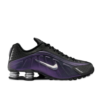 נעלי Nike Shox R4 Black Purple מקוריות בעיצוב אופנתי עכשווי לקידום אתר