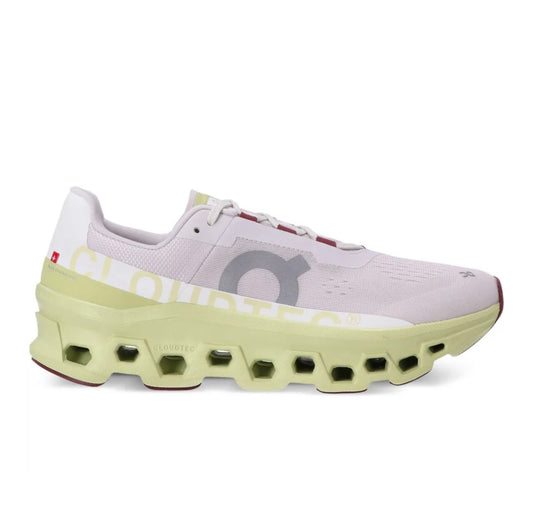 On Cloudmonster pink yellow