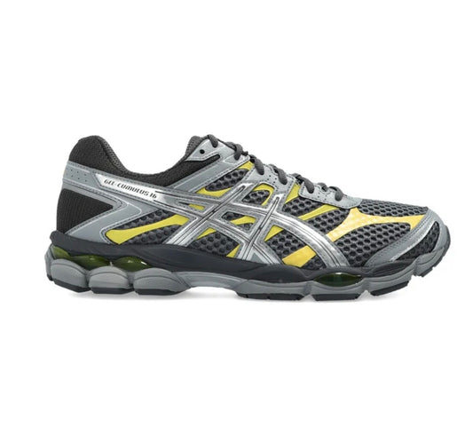 נעלי ASICS Gel cumulus black yellow מקוריות בעיצוב אופנתי עכשווי לקידום אתר