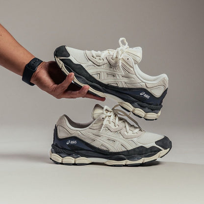 Asics Gel NYC White dark blue מידות 37, 43