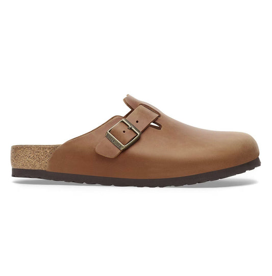 נעלי Birkenstock Boston leather oiled brown מקוריות בעיצוב אופנתי עכשווי לקידום אתר