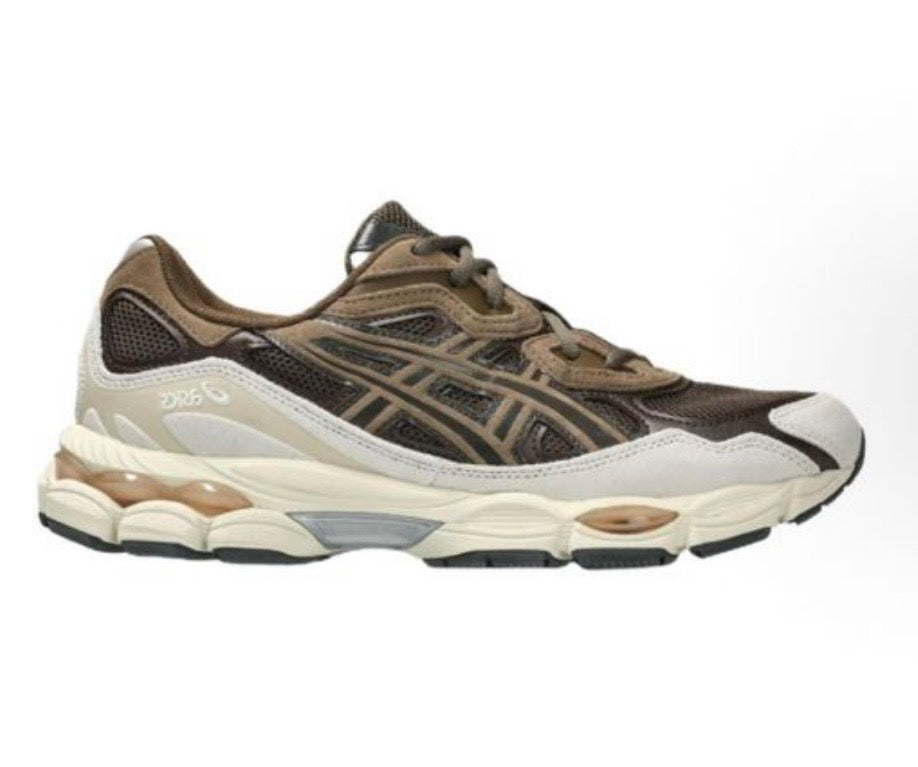 נעלי Asics Gel NYC Brown Cream מקוריות בעיצוב אופנתי עכשווי לקידום אתר