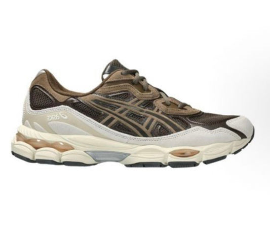 נעלי Asics Gel NYC Brown Cream מקוריות בעיצוב אופנתי עכשווי לקידום אתר