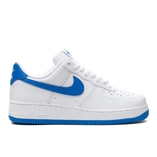 נעלי Nike AIR FORCE 1 White Blue מקוריות בעיצוב אופנתי עכשווי לקידום אתר