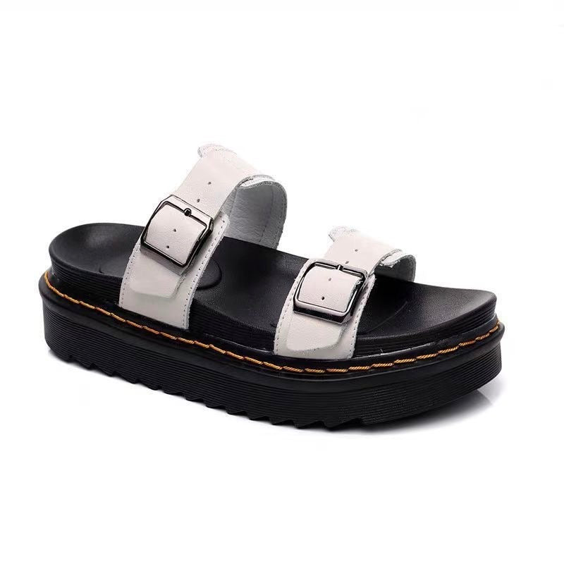 Doctor Martens White Sandals
