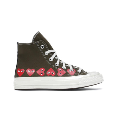 נעלי Converse Kiss ירוק זית מקוריות בעיצוב אופנתי עכשווי לקידום אתר