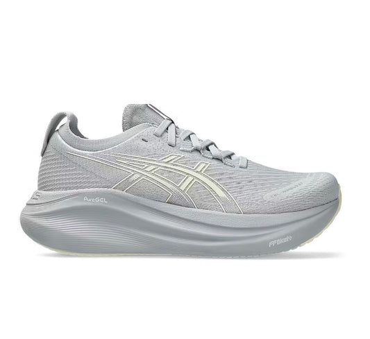 נעלי Asics Nimbus 27 Grey מקוריות בעיצוב אופנתי עכשווי לקידום אתר