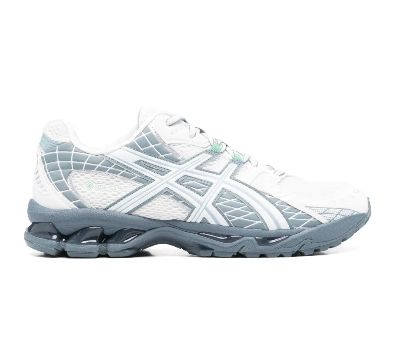 נעלי Asics Gel Nimbus White Grey מקוריות בעיצוב אופנתי עכשווי לקידום אתר
