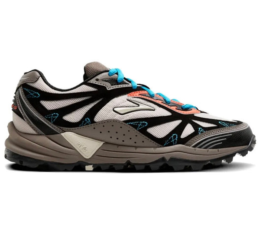 נעלי brooks Cascadia Grey Cream Black מקוריות בעיצוב אופנתי עכשווי לקידום אתר
