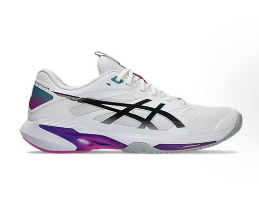 נעלי Asics Solution Speed White Purple Black מקוריות בעיצוב אופנתי עכשווי לקידום אתר