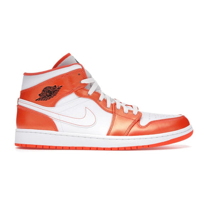 נעלי Air Jordan 1 Mid Metallic Orange מקוריות בעיצוב אופנתי עכשווי לקידום אתר