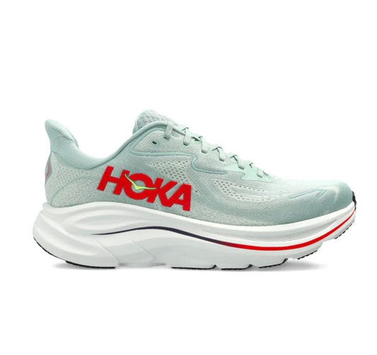 נעלי Hoka Clifton 10 Light Blue Red מקוריות בעיצוב אופנתי עכשווי לקידום אתר
