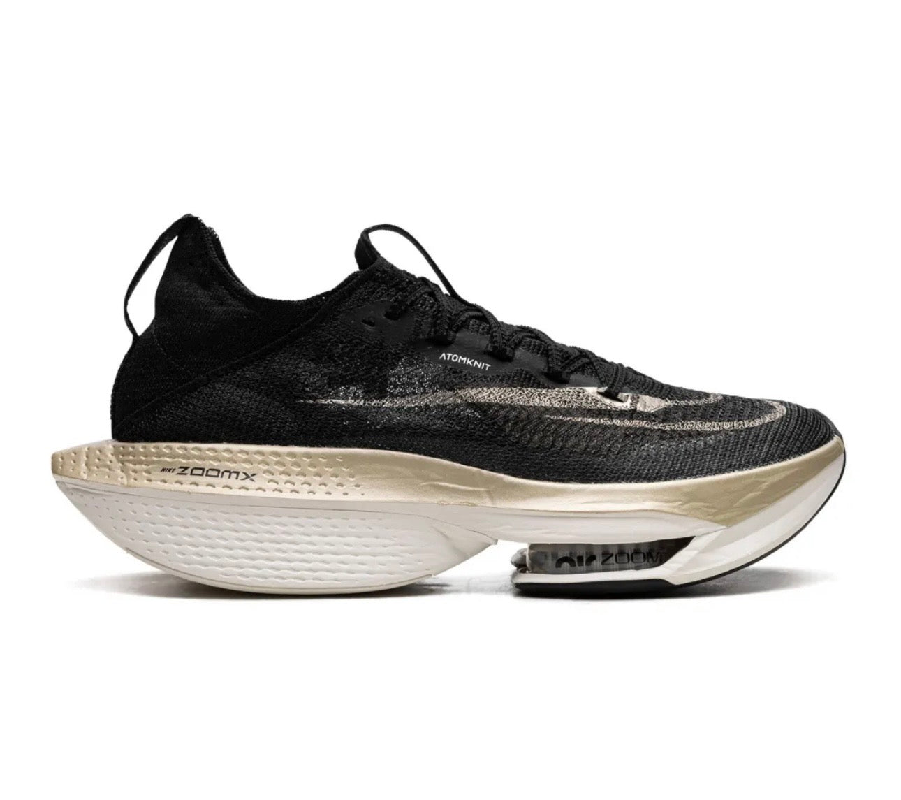 נעלי Nike ZOOMX Vaporfly black gold מקוריות בעיצוב אופנתי עכשווי לקידום אתר
