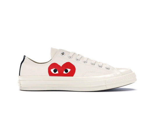 converse comme des gerson נמוך לבן