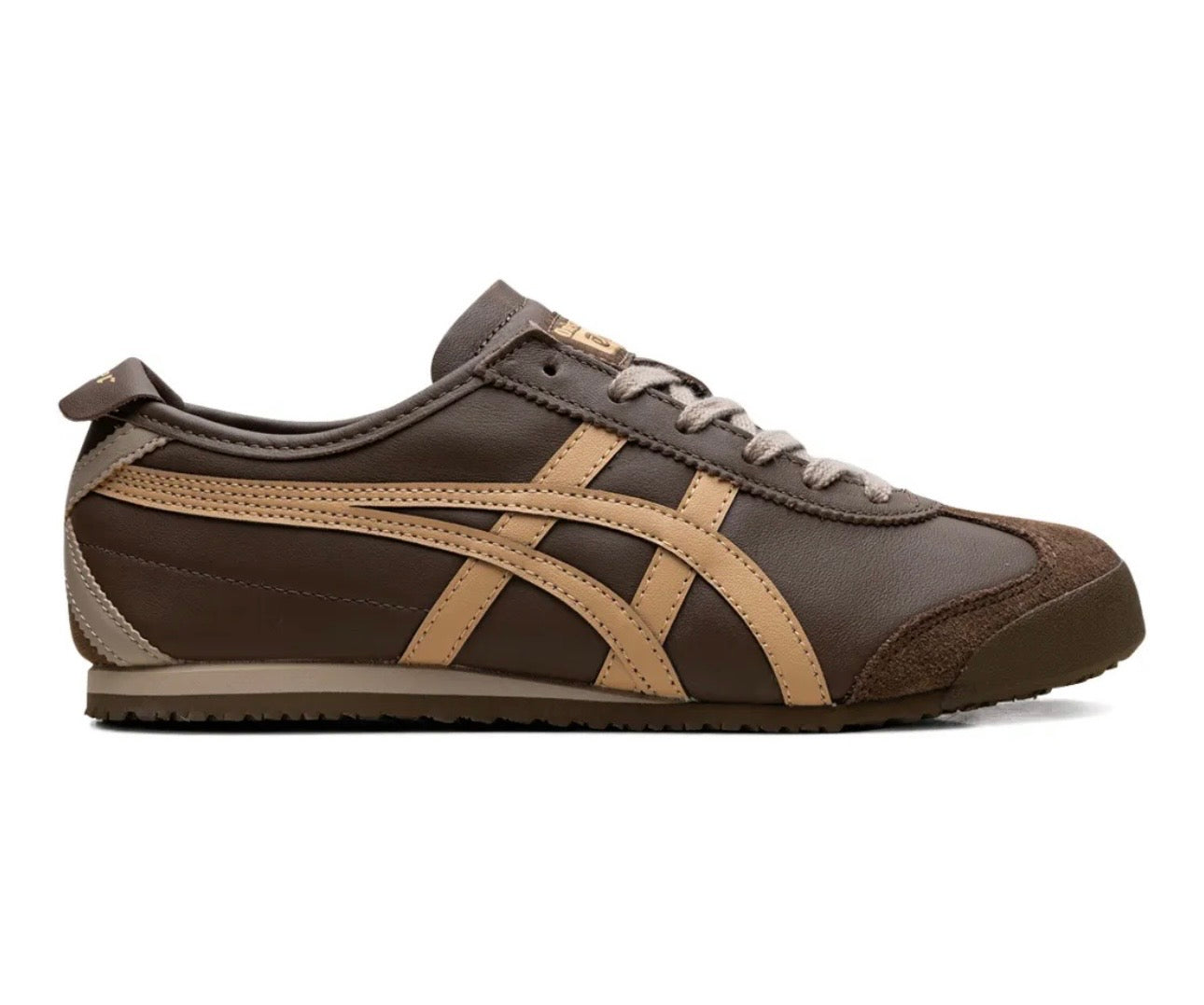 נעלי Onitsuka Tiger Mexico brown cream מקוריות בעיצוב אופנתי עכשווי לקידום אתר