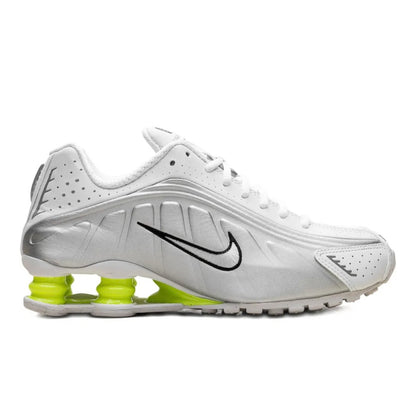 נעלי Nike Shox R4 Silver White Yellow מקוריות בעיצוב אופנתי עכשווי לקידום אתר