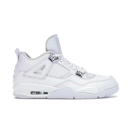 נעלי Air Jordan 4 White Silver מקוריות בעיצוב אופנתי עכשווי לקידום אתר