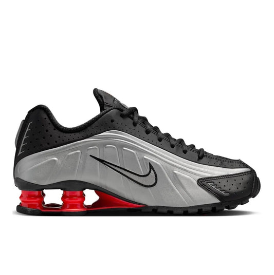 נעלי Nike Shox R4 Silver Black Red מקוריות בעיצוב אופנתי עכשווי לקידום אתר