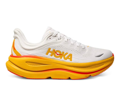 נעלי Hoka Bondi 9 White Yellow Red מקוריות בעיצוב אופנתי עכשווי לקידום אתר