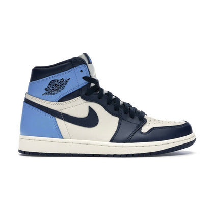 נעלי Air Jordan 1 Retro High Obsidian UNC מקוריות בעיצוב אופנתי עכשווי לקידום אתר