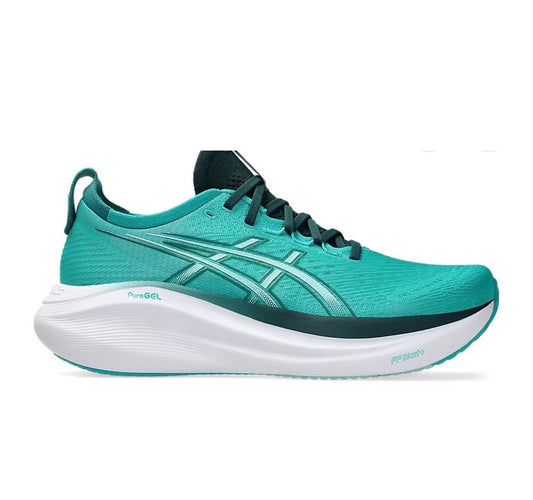 נעלי Asics Nimbus 27 Light Blue מקוריות בעיצוב אופנתי עכשווי לקידום אתר