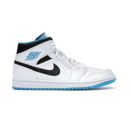 נעלי Air Jordan 1 Mid Laser Blue מקוריות בעיצוב אופנתי עכשווי לקידום אתר