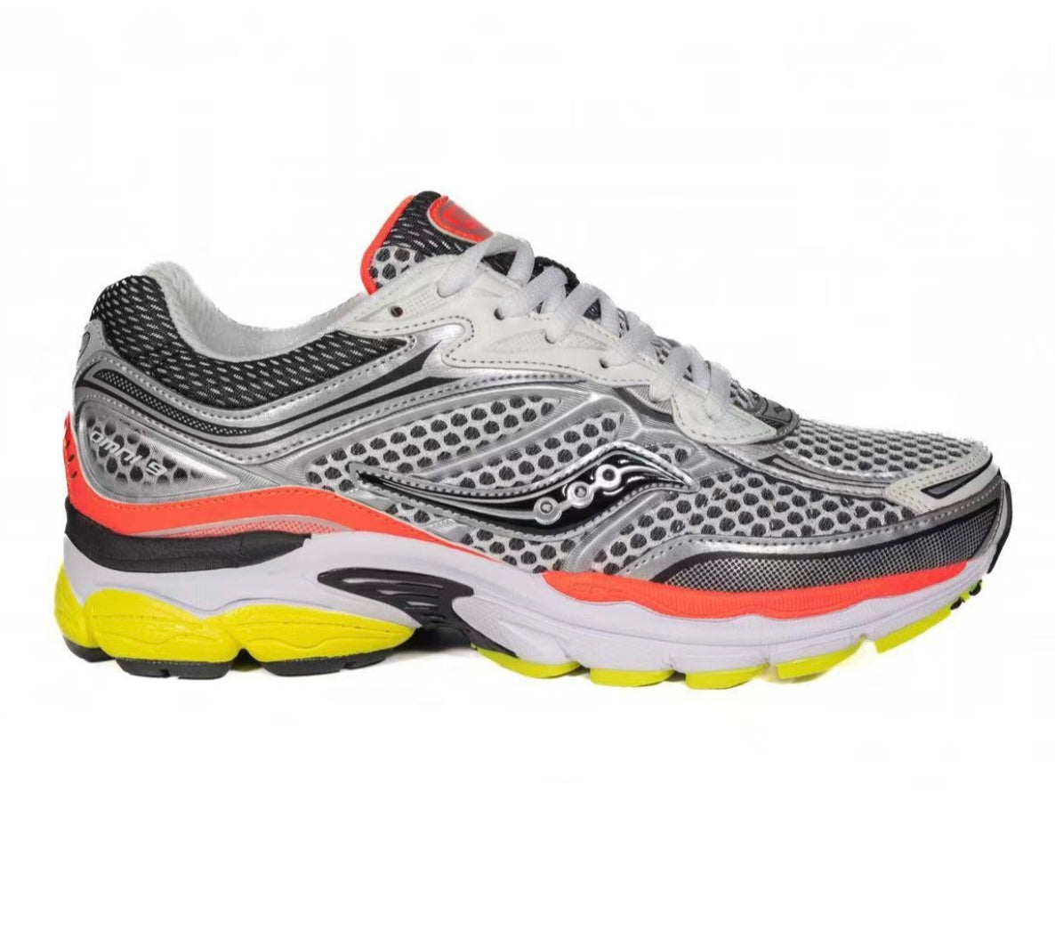 Saucony Omni 9 Silver Grey Peach Yellow
