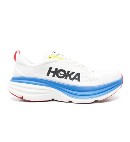 נעלי HOKA Bondi 8 White Blue Red מקוריות בעיצוב אופנתי עכשווי לקידום אתר