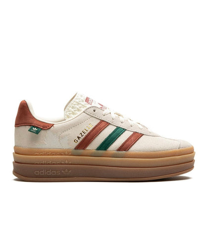 נעלי Adidas gazelle platform Light Cream Red Green מקוריות בעיצוב אופנתי עכשווי לקידום אתר