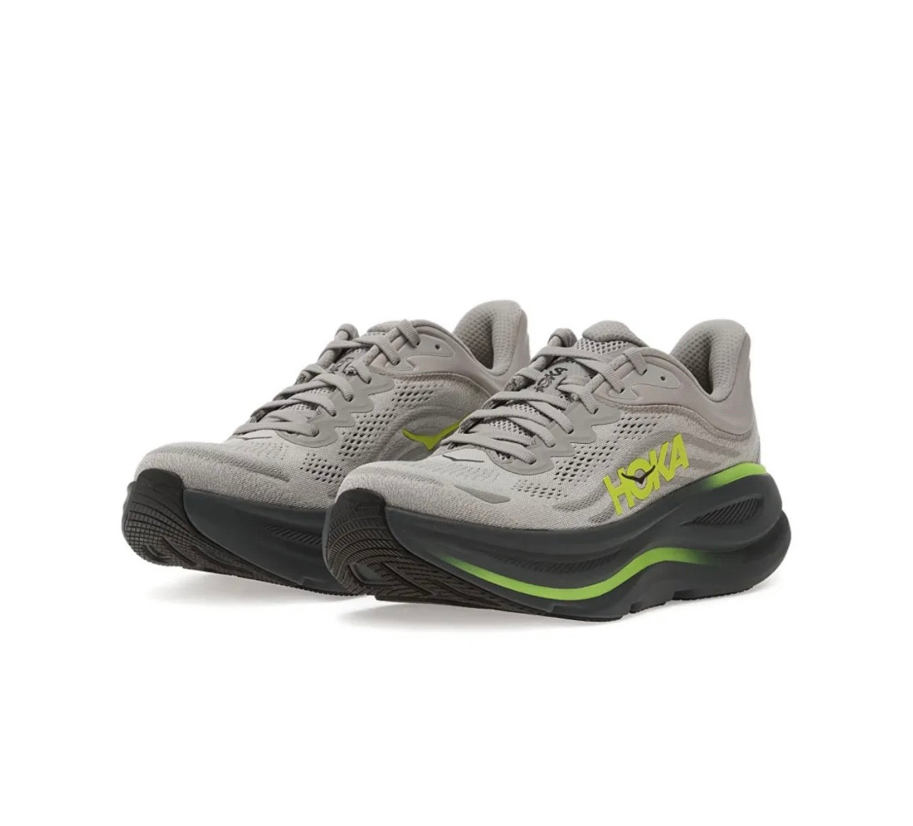 Hoka Bondi 9 Dark Grey Yellow