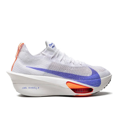 נעלי Nike ZOOMX Vaporfly white purple מקוריות בעיצוב אופנתי עכשווי לקידום אתר